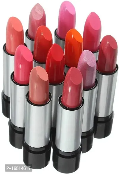 12 Pcs Lipstick Set Matte Waterproof Long Lasting Lipstick Multicolor