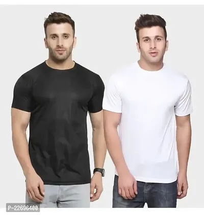 Men stylish Solid Round Neck T-Shirt