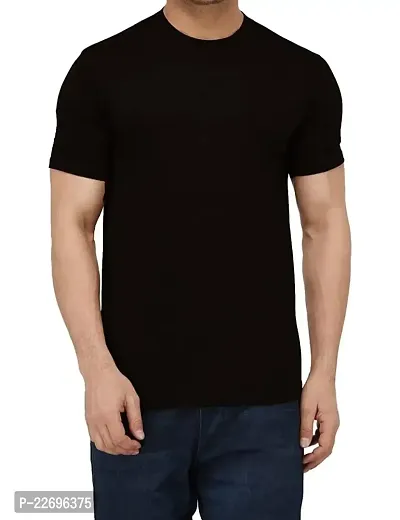 Men stylish Solid Round Neck T-Shirt