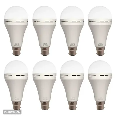 12 watt Rechargeable Emergency Inverter LED Bulb Pack of 8