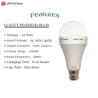 12 watt Rechargeable Emergency Inverter LED Bulb Pack of 10-thumb4