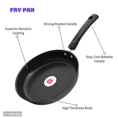 Premium Quality Nonstick Fry Pan, 22 cm, 1L Black-thumb4