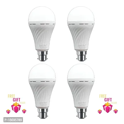 Premium Quality Rechargeable 9W (3 Stage) inverter LED Bulb Pack of 4+Surprise Gift-thumb0