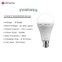 Premium Quality Rechargeable 9W (3 Stage) inverter LED Bulb Pack of 4+Surprise Gift-thumb1