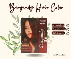 Khadi Kamal Herbal BH+ Burgundy Hair Color for Man and Women, 100% Natural Burgundy 80g By LAZYwindow-thumb2
