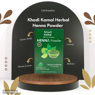 Khadi Kamal Herbal Henna Powder for Man and Women for Hair Growth And Shinning, 100% Natural 150g By LAZYwindow-thumb4