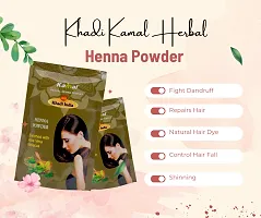 Khadi Kamal Herbal Henna Powder Pouch for Man and Women, 100% Natural 120g By LAZYwindow-thumb2