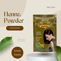 Khadi Kamal Herbal Henna Powder Pouch for Man and Women, 100% Natural 120g By LAZYwindow-thumb1