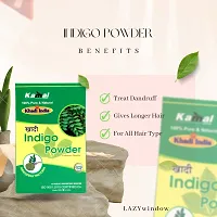 Khadi Kamal Herbal Indigo Powder for Man and Women, 100% Natural Black 100g By LAZYwindow-thumb2