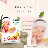 Khadi Kamal Herbal 100% Pure Natural  Organic Lemon Powder For Man And Women For Skin Care 100gm by LAZYwindow-thumb2