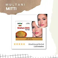Khadi Kamal Herbal 100% Pure Natural  Organic Multani Mitti Face Pack For Men And Women 100gm by LAZYwindow-thumb1