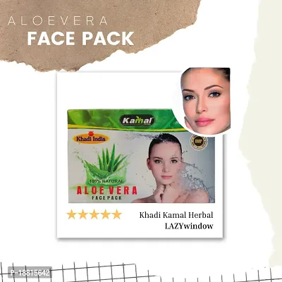 Khadi Kamal Herbal 100% Pure Natural  Organic Aloevera Face Pack For Men And Women 100gm by LAZYwindow-thumb4
