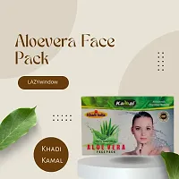 Khadi Kamal Herbal 100% Pure Natural  Organic Aloevera Face Pack For Men And Women 100gm by LAZYwindow-thumb2