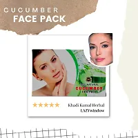 Khadi Kamal Herbal 100% Pure Natural  Organic Cucumber Face Pack For Men And Women 100gm by LAZYwindow-thumb1