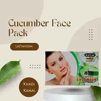Khadi Kamal Herbal 100% Pure Natural  Organic Cucumber Face Pack For Men And Women 100gm by LAZYwindow-thumb3