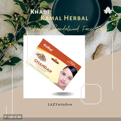 Khadi Kamal Herbal 100% Pure Natural  Organic Chandan Face Pack For Men And Women 100gm by LAZYwindow-thumb5