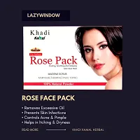 Khadi Kamal Herbal 100% Pure Natural  Organic Rose Face Pack For Men And Women 100gm by LAZYwindow-thumb1