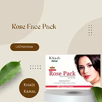 Khadi Kamal Herbal 100% Pure Natural  Organic Rose Face Pack For Men And Women 100gm by LAZYwindow-thumb3