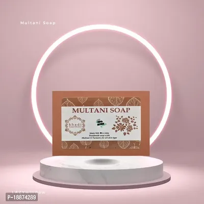 Khadi Kamal Herbal 100% Pure Natural  Organic Multani Bathing Soap For Men And Women 125gm by LAZYwindow  Pack Of  1
