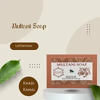 Khadi Kamal Herbal 100% Pure Natural  Organic Multani Bathing Soap For Men And Women 125gm by LAZYwindow  Pack Of 2-thumb3