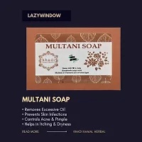 Khadi Kamal Herbal 100% Pure Natural  Organic Multani Bathing Soap For Men And Women 125gm by LAZYwindow  Pack Of 2-thumb1