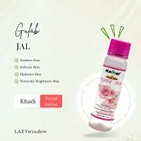 Khadi Kamal Herbal 100% Pure Natural  Organic Gulab Jal For Men And Women for Makeup Remover And All Skin Type 120ml by LAZYwindow  Pack Of 2-thumb1