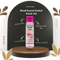 Khadi Kamal Herbal 100% Pure Natural  Organic Gulab Jal For Men And Women for Makeup Remover And All Skin Type 120ml by LAZYwindow  Pack Of 4-thumb4