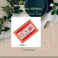 Khadi Kamal Herbal 100% Pure Natural  Organic Hibiscus Bathing Soap For Men And Women 125gm by LAZYwindow  Pack Of  1-thumb2