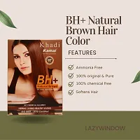 Khadi Kamal Herbal Mehndi + BH+ Brown Hair Color For Man and Women, 100% Natural By LAZYwindow-thumb1