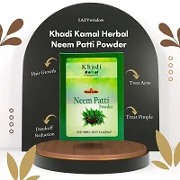 Khadi Kamal Herbal Amla, Reetha, Shikakai Powder (3 in 1 Powder) + Neem Patti Powder for Man and Women, 100% Natural  Organic By LAZYwindow-thumb3