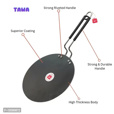 Heavy Iron Tawa with insulated Handle for roti/chapati/paratha 25 cm Dia-thumb4