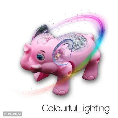 LAZYwindow Premium High Quality Clever Elephent Battery Operated Walking Elephant Funny With Light  Sound Kids