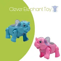 LAZYwindow Premium High Quality Clever Elephent Battery Operated Walking Elephant Funny With Light  Sound Kids-thumb2