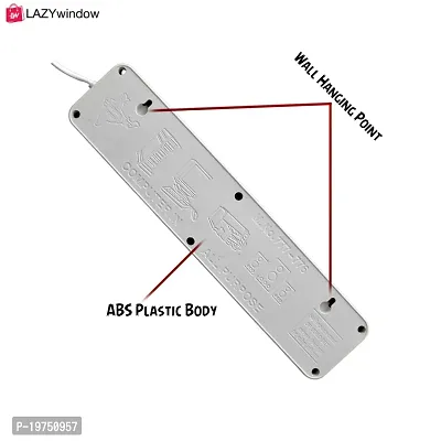 LAZYwindow Premium High Quality Extension Board 7+7 with 230cm Wire Length 3 Pin-thumb4