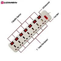LAZYwindow Premium High Quality Extension Board 7+7 with 230cm Wire Length 3 Pin-thumb2