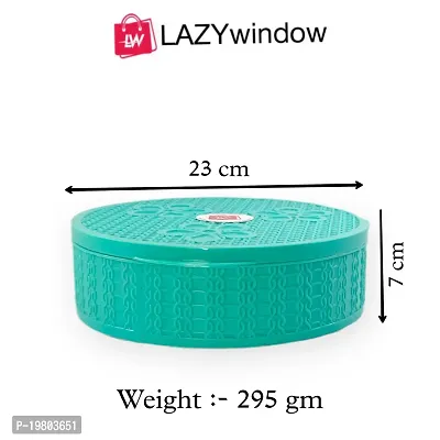 LAZYwindow Multicolor Plastic Round Masala Box Dabba for Keeping Spices | Spice Box for Kitchen | Masala Container | Masala Dabba-thumb4