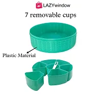 LAZYwindow Multicolor Plastic Round Masala Box Dabba for Keeping Spices | Spice Box for Kitchen | Masala Container | Masala Dabba-thumb4