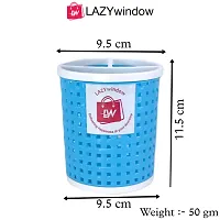 LAZYwindow Plastic Compartment Utensils Holder / Desk Organiser for Multipurpose Combo Pack (Multicolor)-thumb1