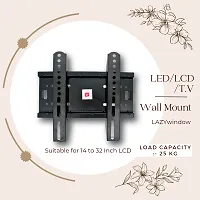 LAZYwindow Premium LED/LCD/T.V Wall Mount Iron Stand for 14 inch to 32 inch LCD  LED TV Fixed TV Mount (Black)-thumb3