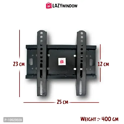 LAZYwindow Premium LED/LCD/T.V Wall Mount Iron Stand for 14 inch to 32 inch LCD  LED TV Fixed TV Mount (Black)-thumb5
