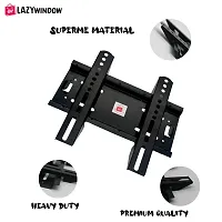 LAZYwindow Premium LED/LCD/T.V Wall Mount Iron Stand for 14 inch to 32 inch LCD  LED TV Fixed TV Mount (Black)-thumb1