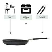 LAZYwindow Fry Pan 100 % Pure Iron with Grip type Handle ( Induction and LPG Gas Both Suitable ) Dia 20 cm + Superise Gift-thumb4