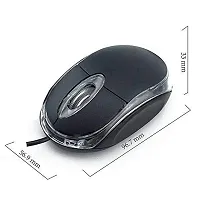 LAZYwindow Optical wired mouse plug  play wired USB optical mouse (USB 2.0, Black)-thumb3