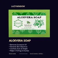 Khadi Kamal Herbal Mogra Bathing Soap + Rose Bathing Soap + Aloevera Bathing Soap For Men And Women, 100% Pure Natural by LAZYwindow-thumb1