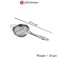LAZYwindow Premium Quality Nonstick Souce Pan, 1.5L And Tea Strainer (Chai Chalni) Combo Pack-thumb1