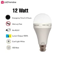 LAZYwindow 12 watt Rechargeable Emergency Inverter LED Bulb Pack of 6-thumb3
