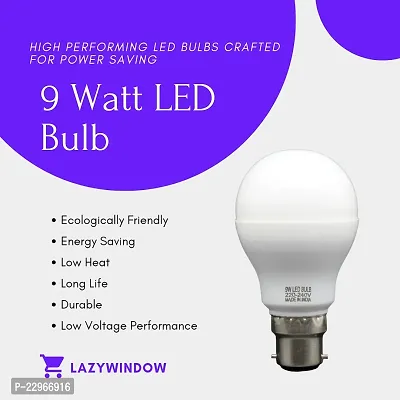 LAZYwindow 9 Watt LED Bulb (Cool Day White) - Pack of 2+Surprise Gift-thumb5