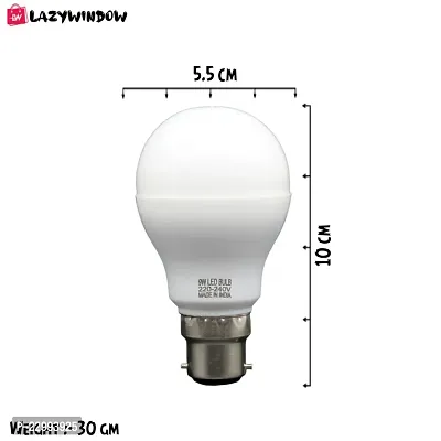LAZYwindow 9 Watt LED Bulb (Cool Day White) - Pack of 4+Surprise Gift-thumb5