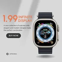 LAZYwindow Premium Quality Smart Watch T800 Ultra 1.99 Infinite Display (Black Strap)-thumb1