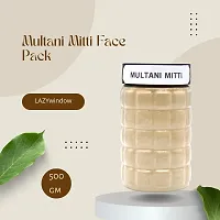 LAZYwindow 100% Pure Natural  Organic Multani Mitti Face Pack For Men And Women 500gm-thumb1
